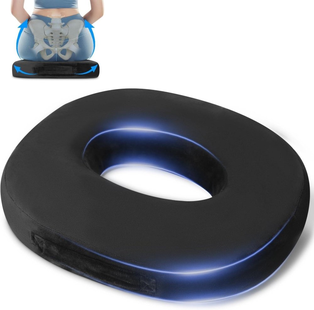 PosturEase™ – Coussin ergonomique chaise soutien lombaire et coccyx