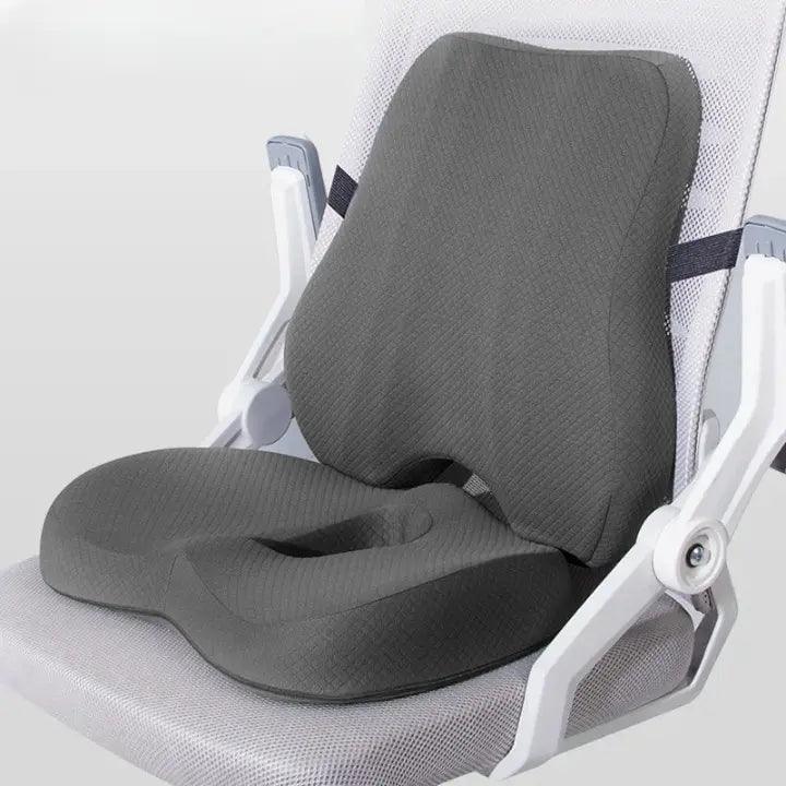 PosturaEase™ – Coussin ergonomique de siège et de dossier pour chaise de bureau