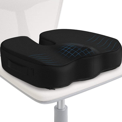 Postura™ – Coussin ergonomique U-shape à mémoire de forme pour chaise de bureau