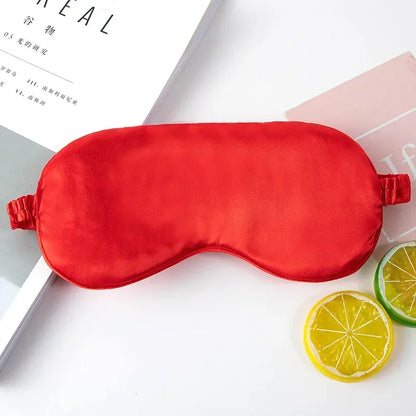 Masque de sommeil en soie à volants élégants