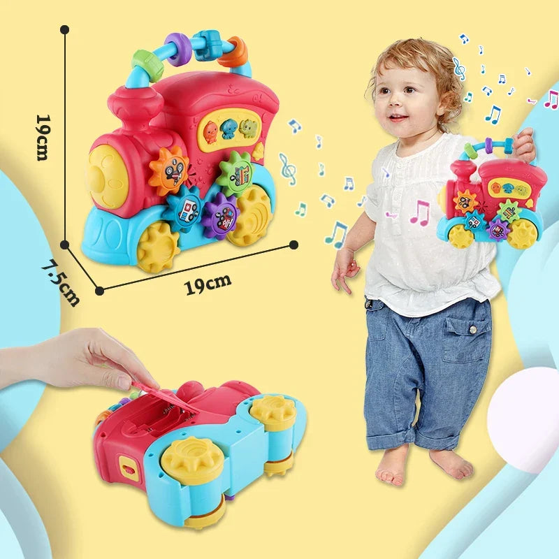 Jouet éducatif musical Montessori avec formes variées en boucle