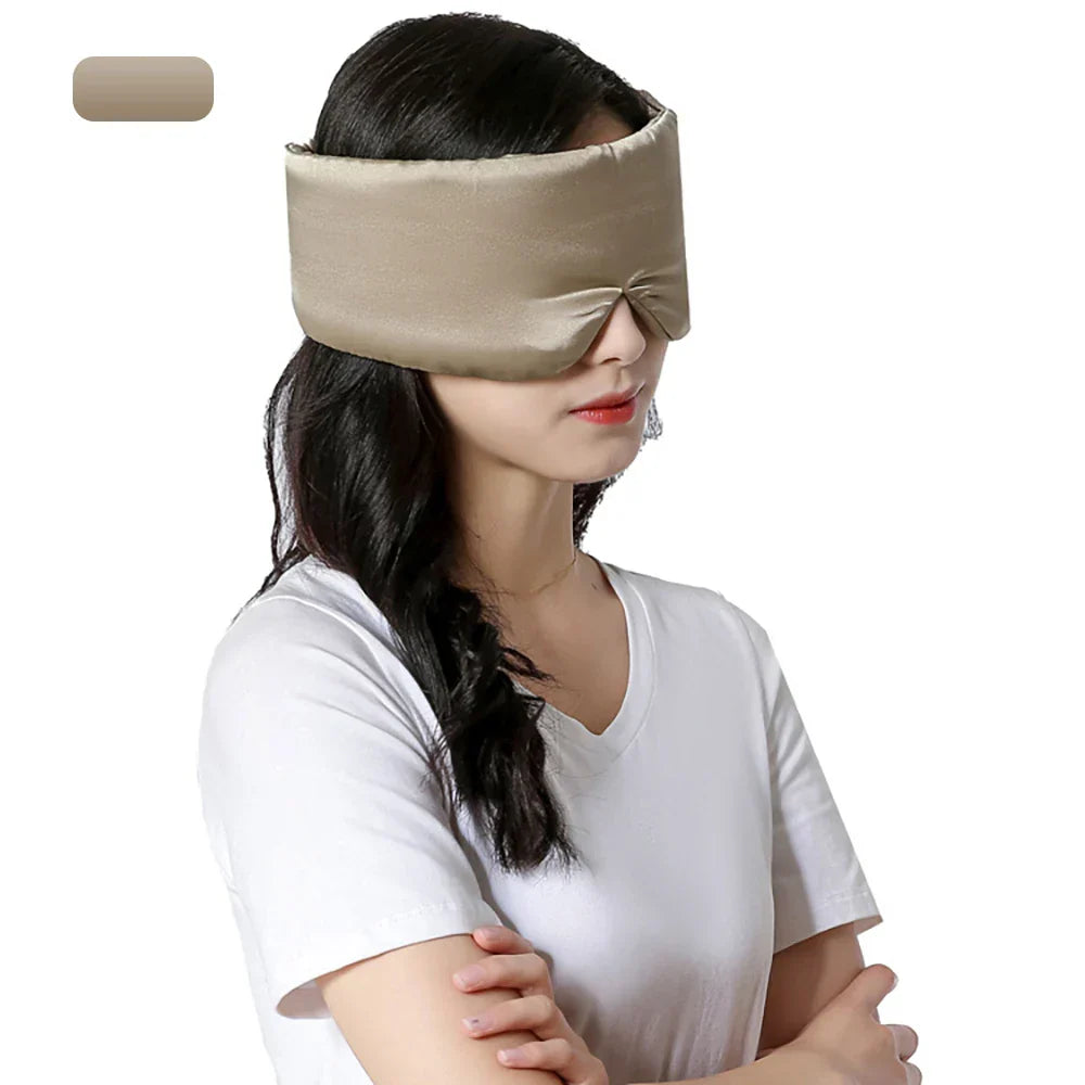 Weiche Lavendel-Seidenschlafmaske