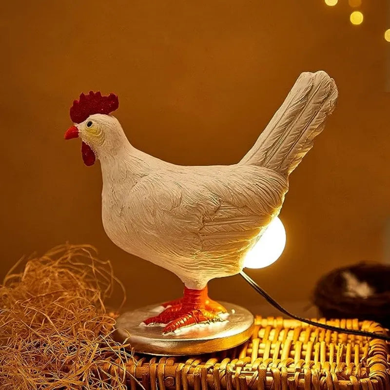 Lampe décorative œuf de poule design moderne