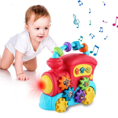 Jouet éducatif musical Montessori avec formes variées en boucle