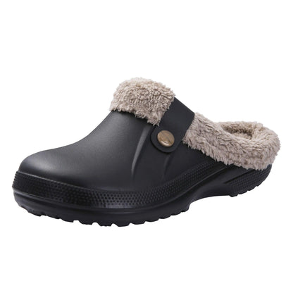 Warme, rutschfeste Unisex-Pantoffeln aus Fell