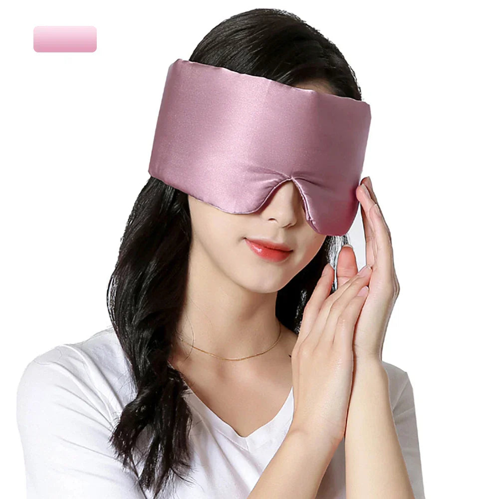 Weiche Lavendel-Seidenschlafmaske