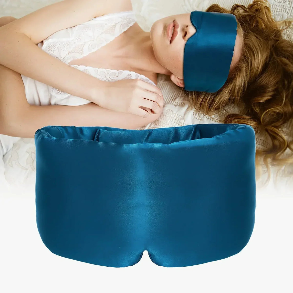 Masque de nuit en soie Mulberry naturelle