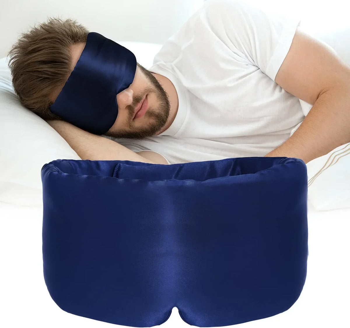 Masque de nuit en soie Mulberry naturelle