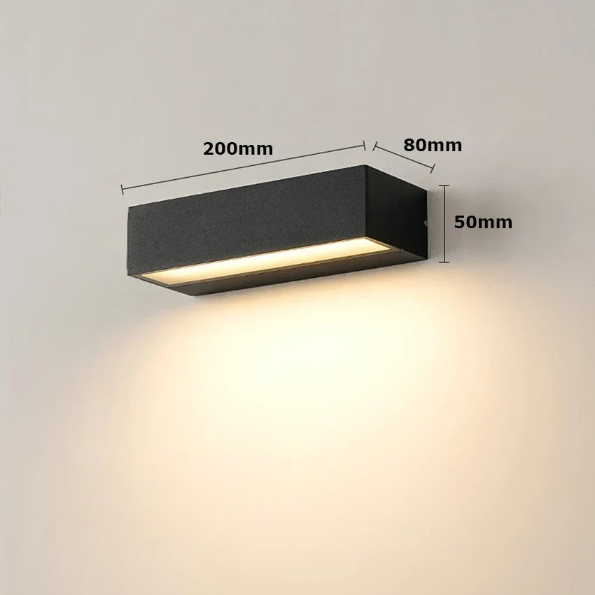 Applique murale LED extérieure chaud 3000K