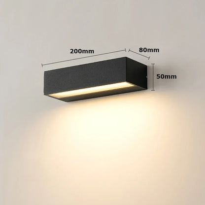 Applique murale extérieure LED chaud 3000K