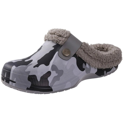 Warme, rutschfeste Unisex-Pantoffeln aus Fell