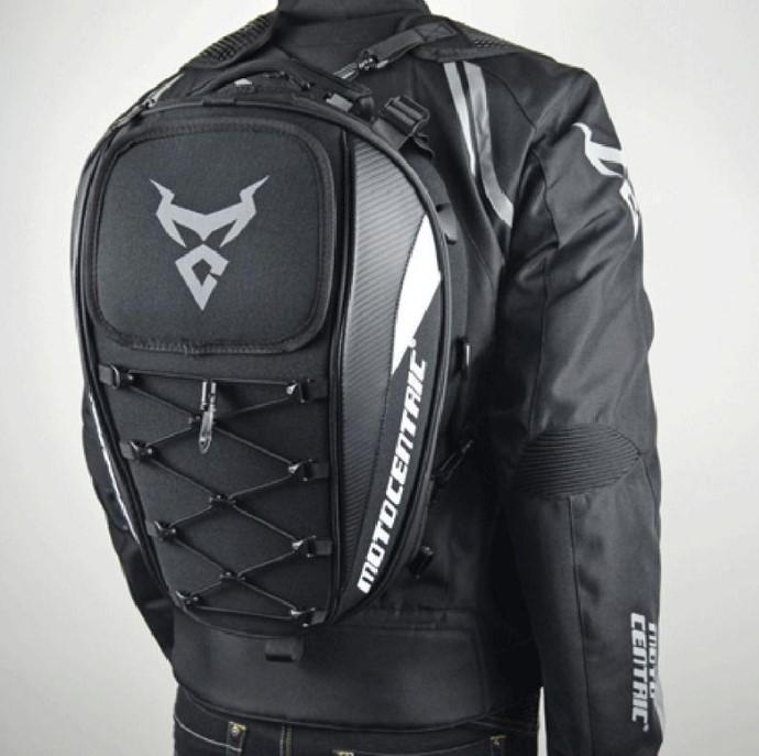 Sac à dos moto étanche en fibre de carbone multi fonctionnel