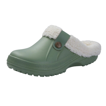 Warme, rutschfeste Unisex-Pantoffeln aus Fell