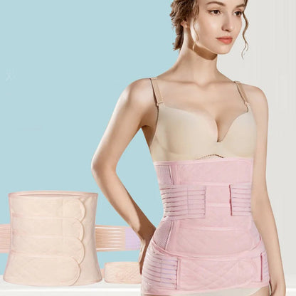 Ceinture postnatale de maintien ajustable en tissu extensible