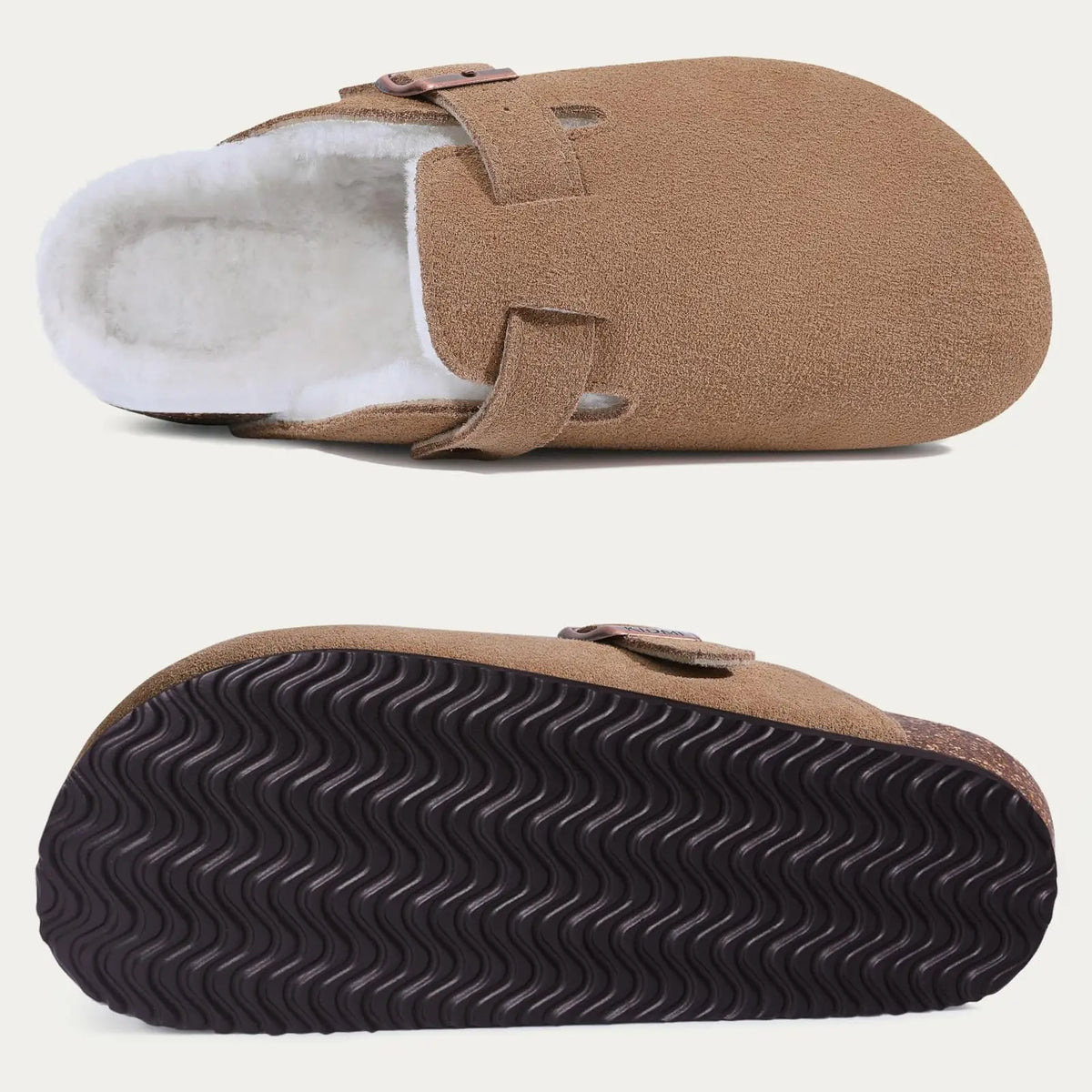 Sabots fourrés confortables en textile doux