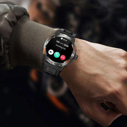 Montre connectée sportive à écran HD avec torche LED et boussole