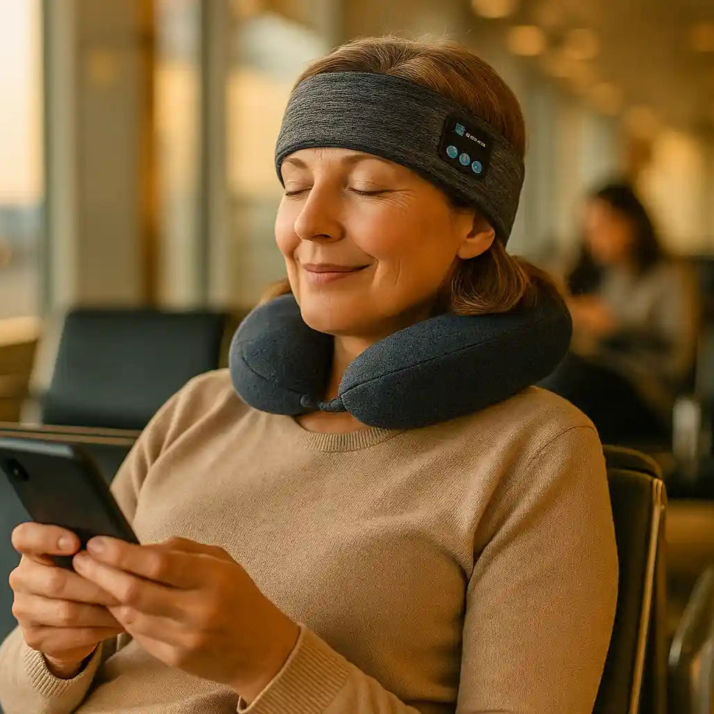 Somnexa™ – Masque audio Bluetooth pour un endormissement plus serein