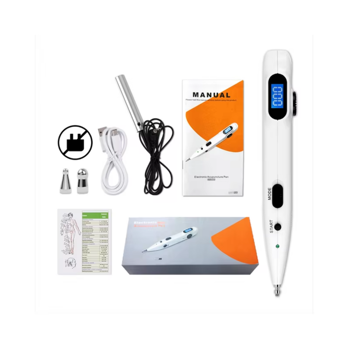 Stylo d'acupuncture électronique rechargeable portable