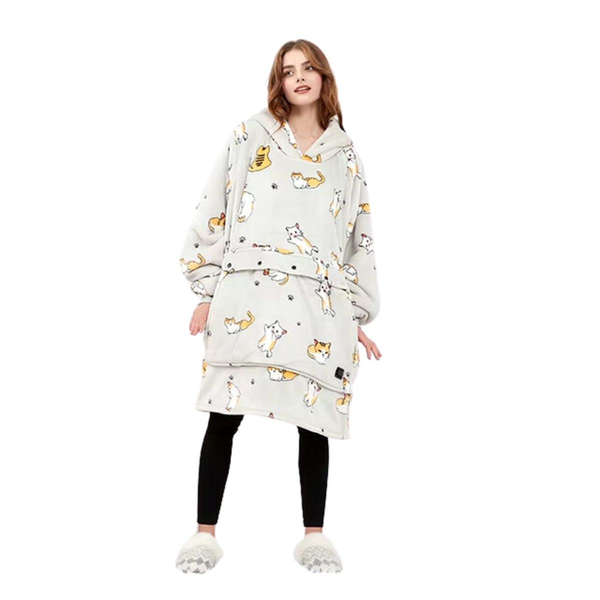 Sweat à capuche chauffant en laine USB