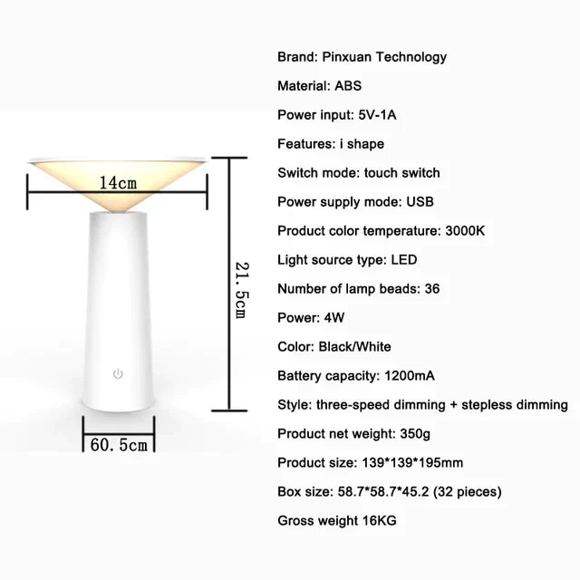 Tragbare LED-Tischlampe