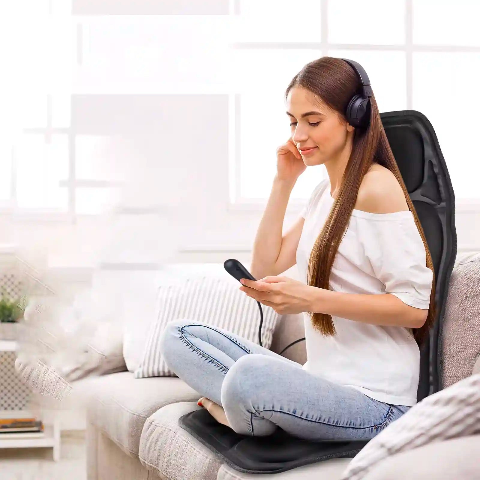VibraSeat™ – Siège massant chauffant détente complète pour voiture & maison