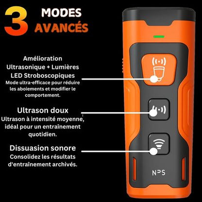 Dispositif anti-aboiement ultrason longue portée pour chien