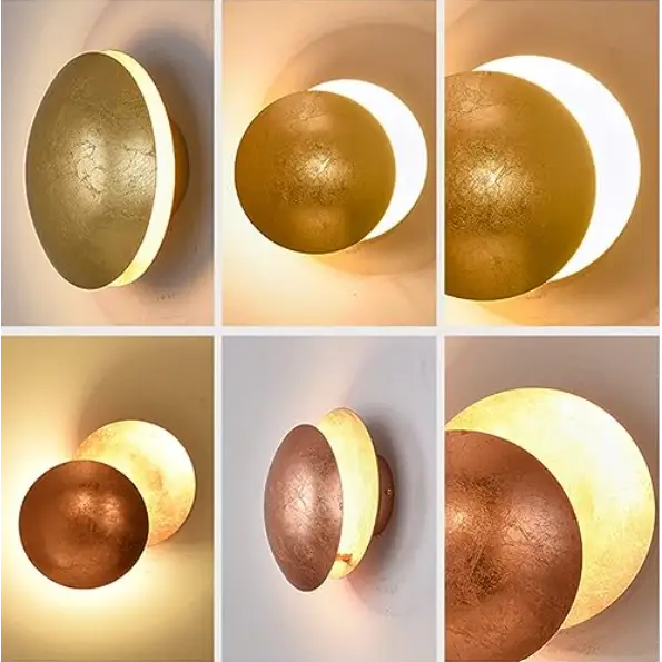 Applique murale design scandinave LED forme éclipse