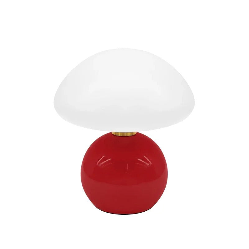 Elegante Nachttischlampe aus Glas