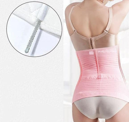 Ceinture postnatale de maintien ajustable en tissu extensible