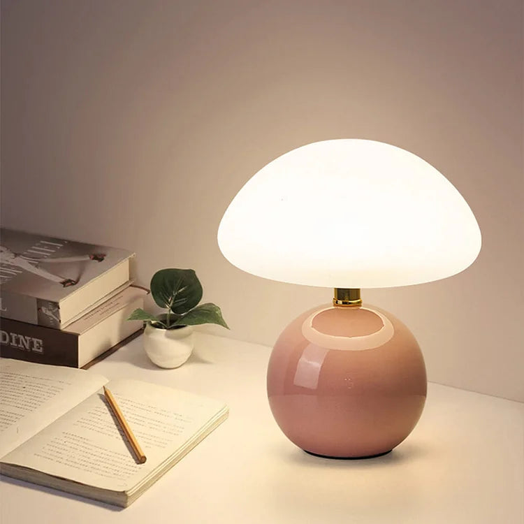 Elegante dekorative Pilzlampe