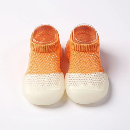 Chaussures antidérapantes légères bicolores pour bébé