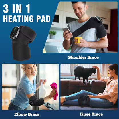 ThermaFlex™ – Beheizbare Vibrations-Kniebandage für Knie, Ellenbogen und Schulter