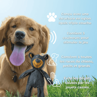 Jouet résistant indestructible pour chiens actifs mâchouilleurs