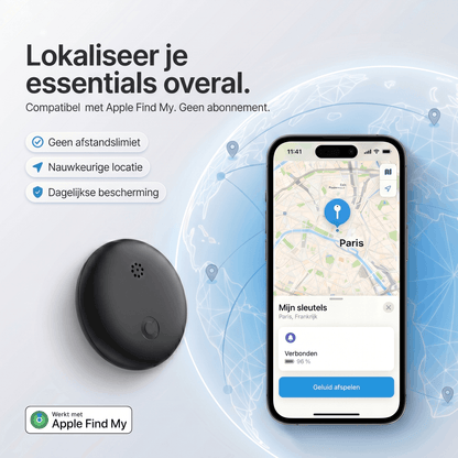 Santeova – GPS Tracker Zonder Abonnement | Compatibel met Android en iOS