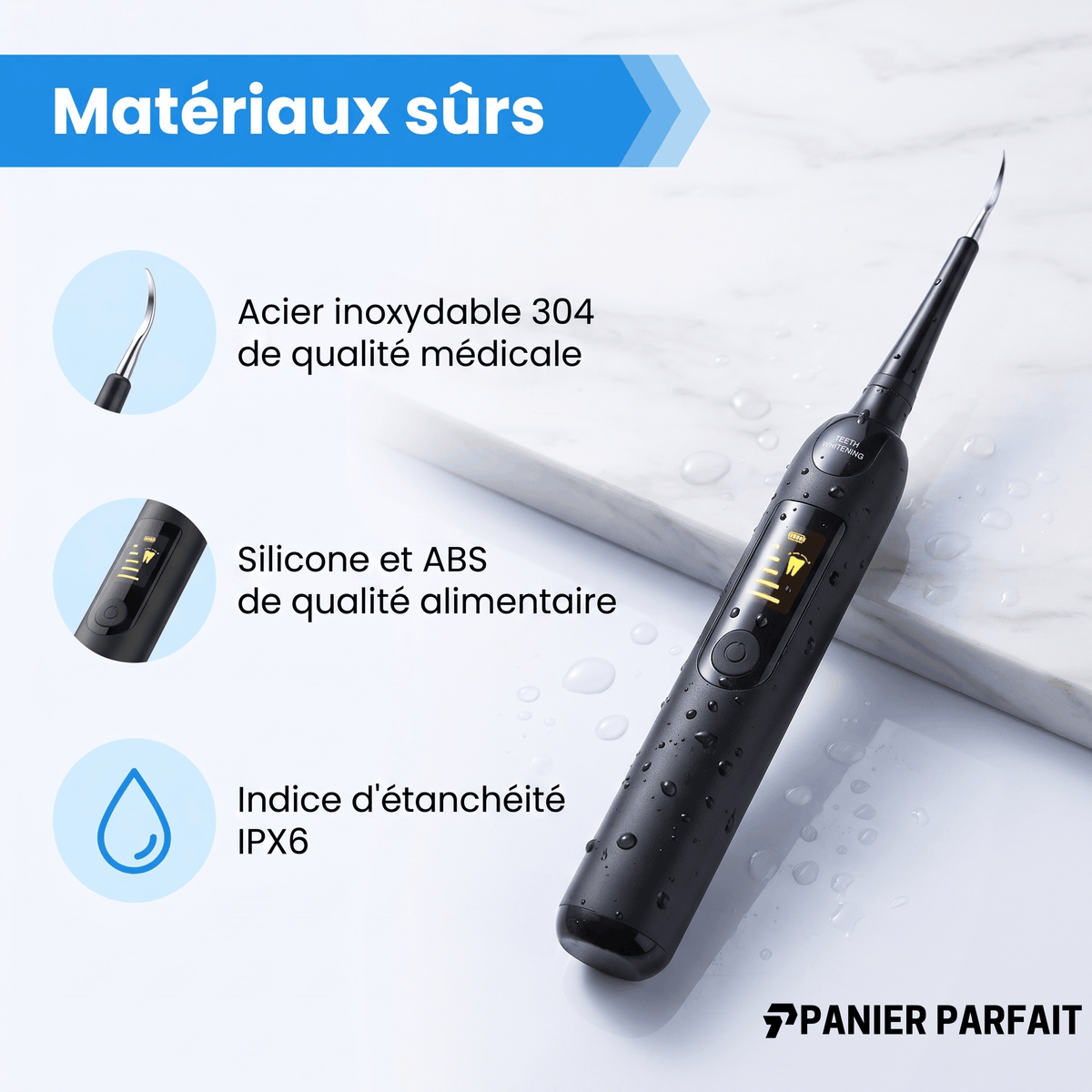 Détartreur dentaire électrique professionnel à ultrasons