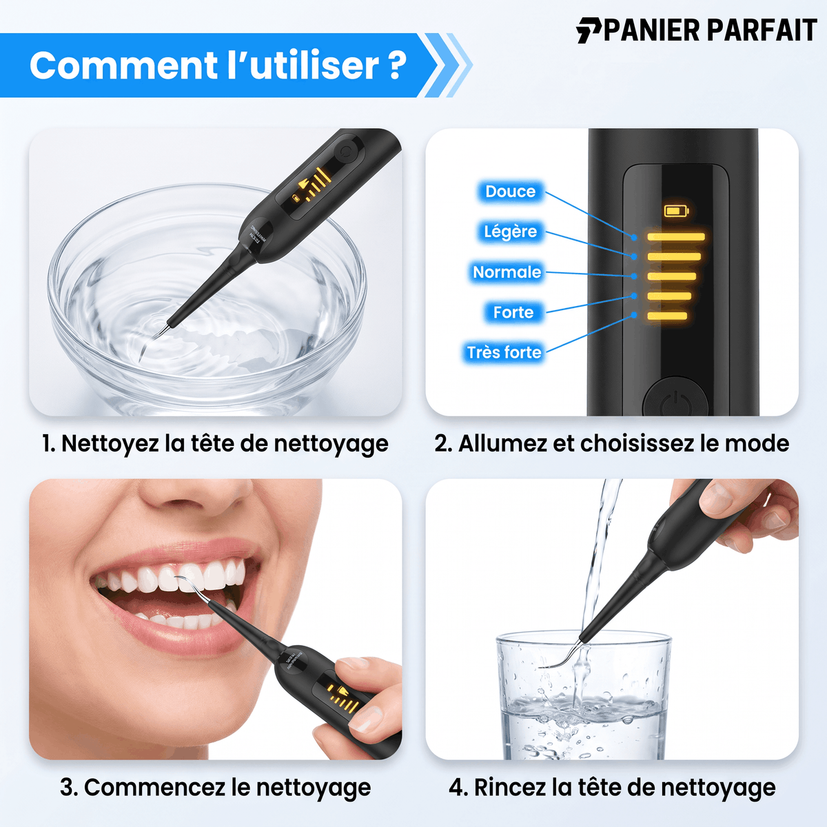 Détartreur dentaire électrique professionnel à ultrasons