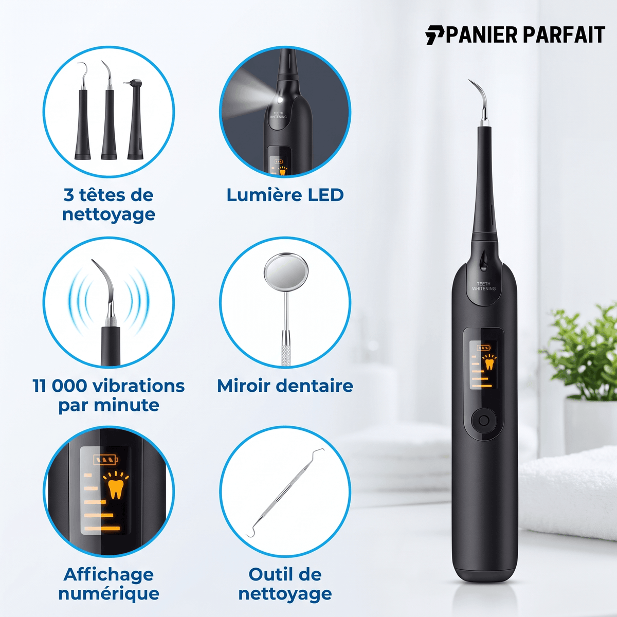 Détartreur dentaire électrique professionnel à ultrasons