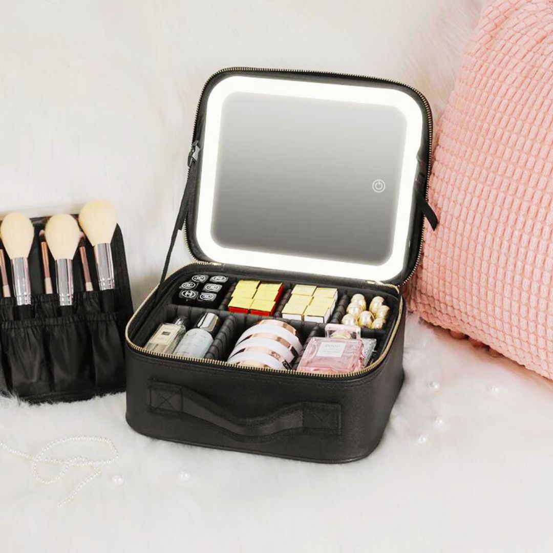 Organisateur de maquillage compact à compartiments modulables
