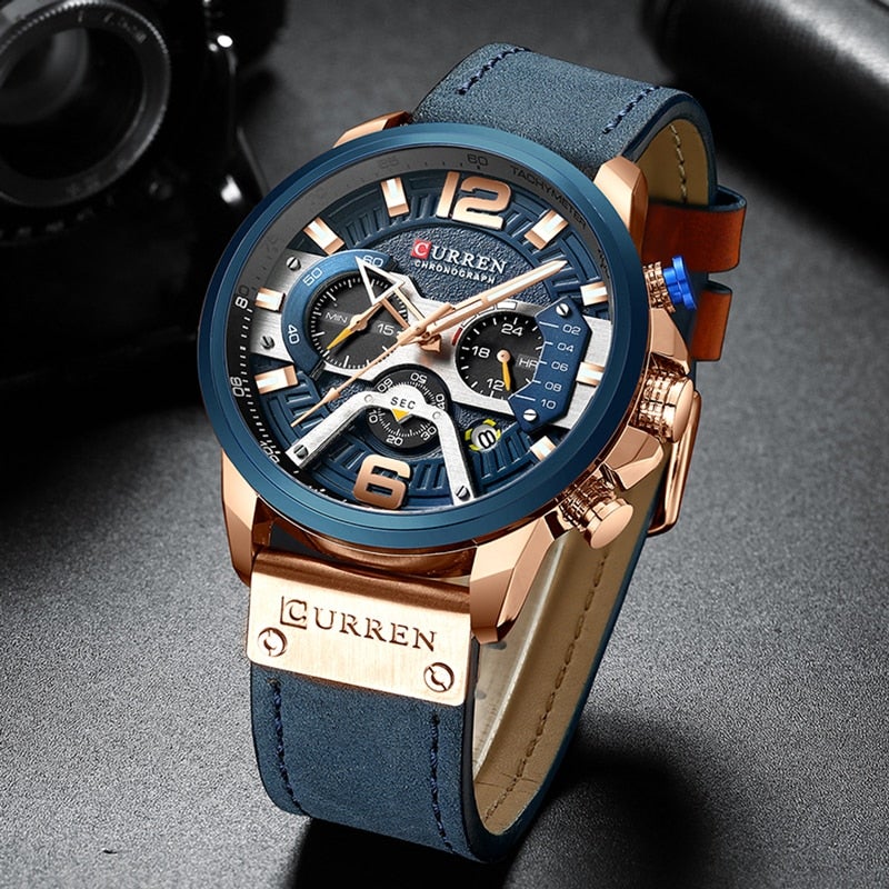Montre-bracelet analogique élégante à bracelet en acier inoxydable