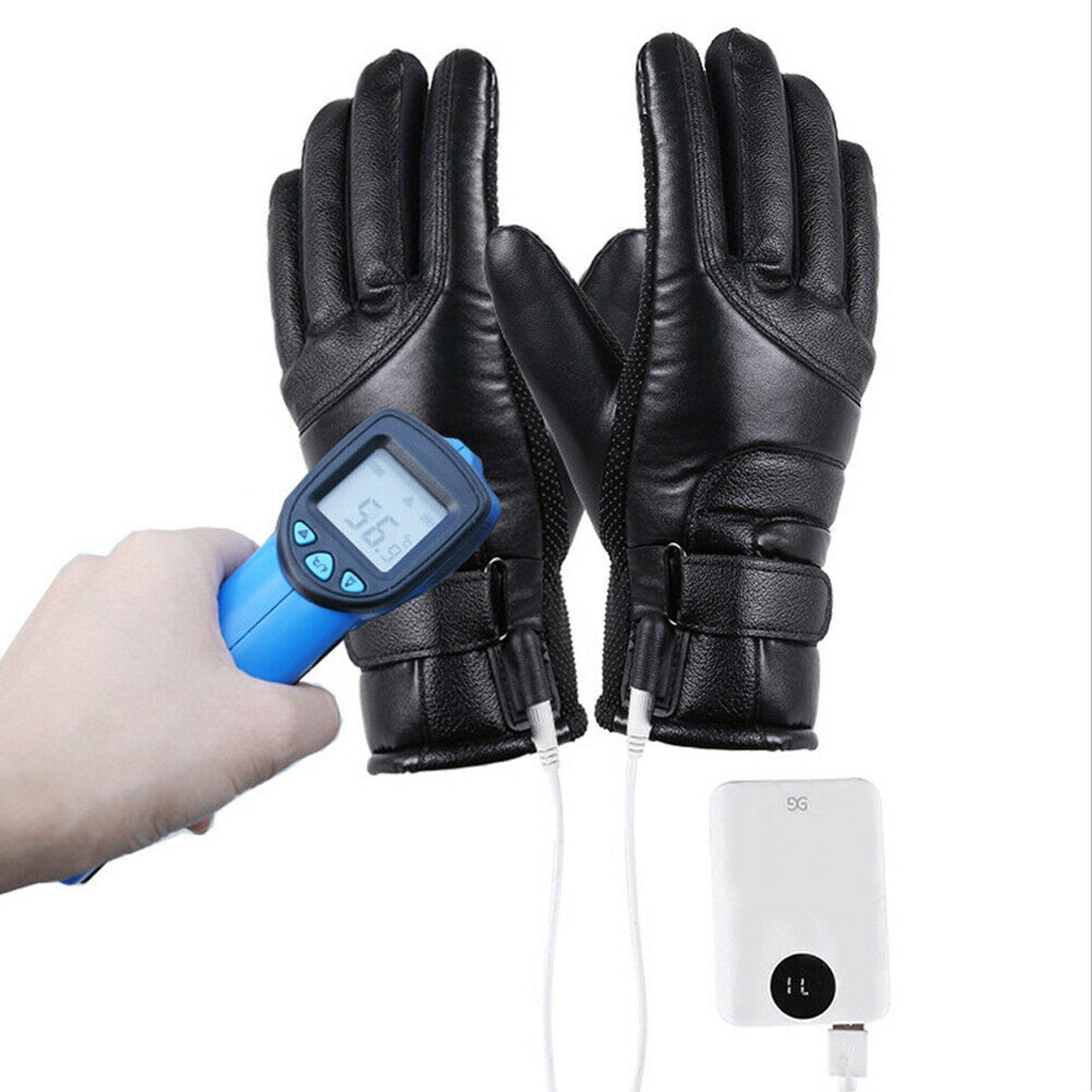 Gants chauffants électriques à batterie rechargeable